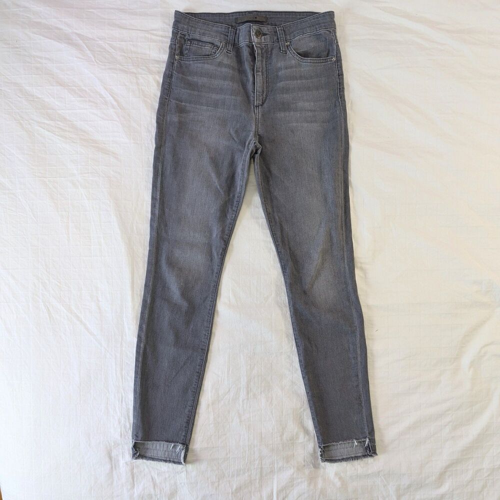 Women’s High-Rise Gray Skinny Jeans - Classic Stretch Fit